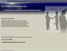 Tablet Screenshot of mjwaltonsurvey.com